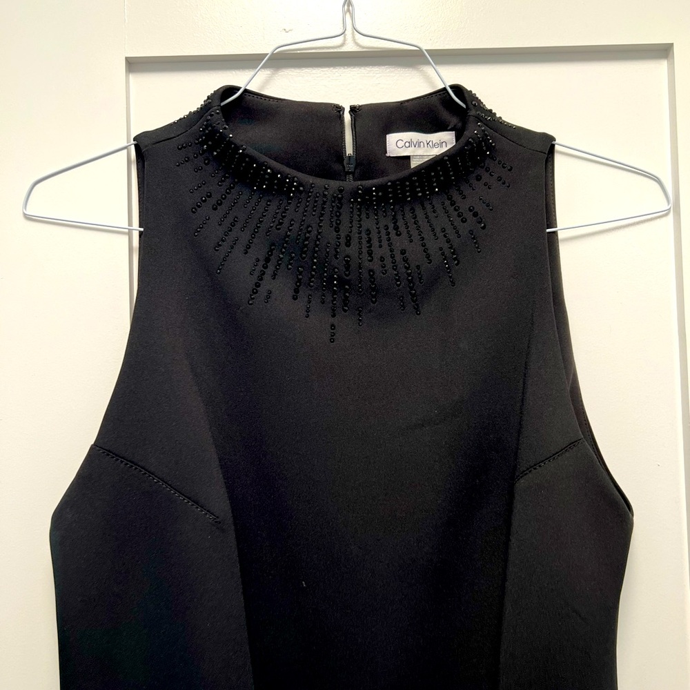 Black Calvin Klein dress with stretch. NWOT